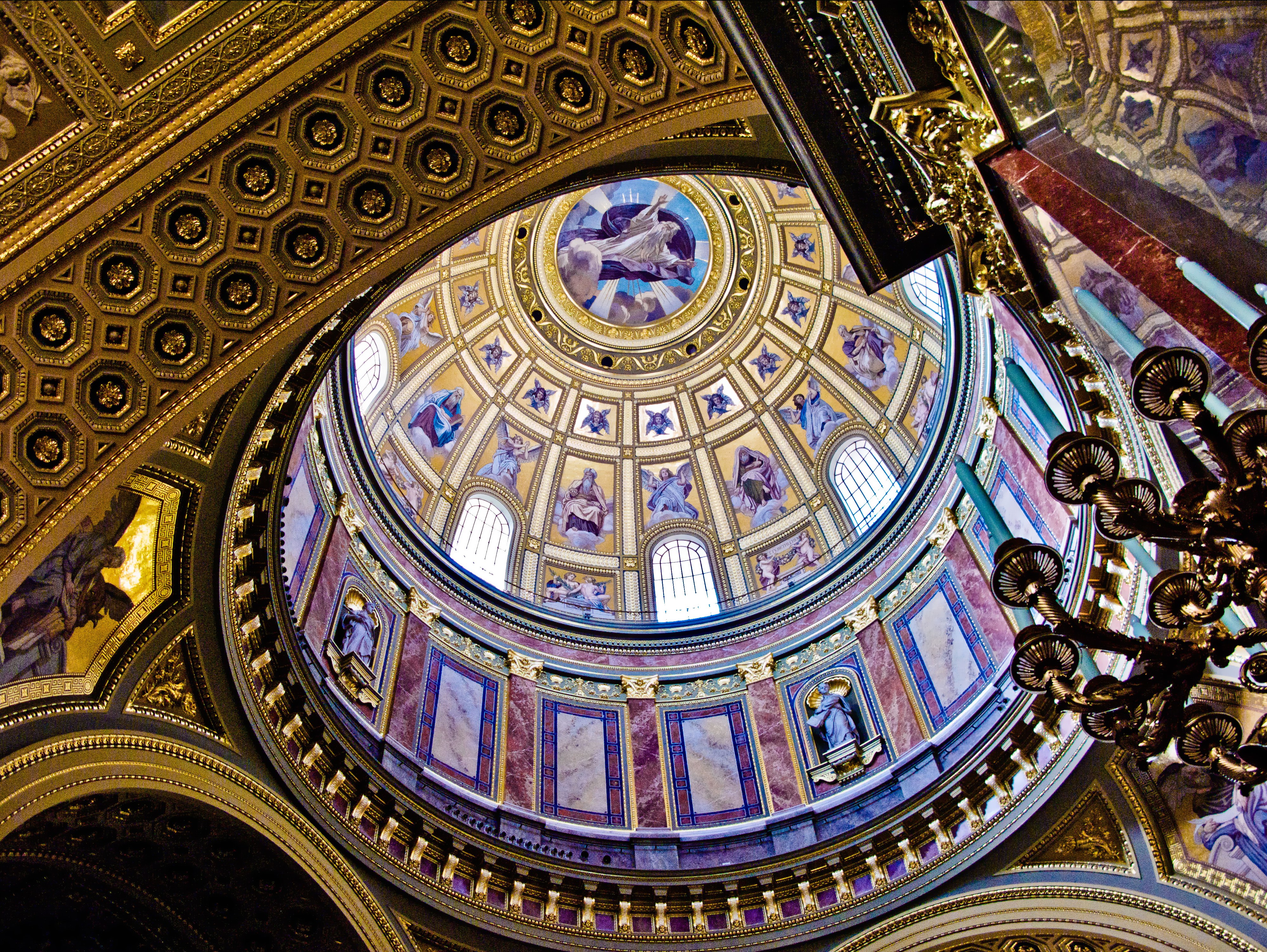 Cupola of the St.Stephen's Basilica in Budapest