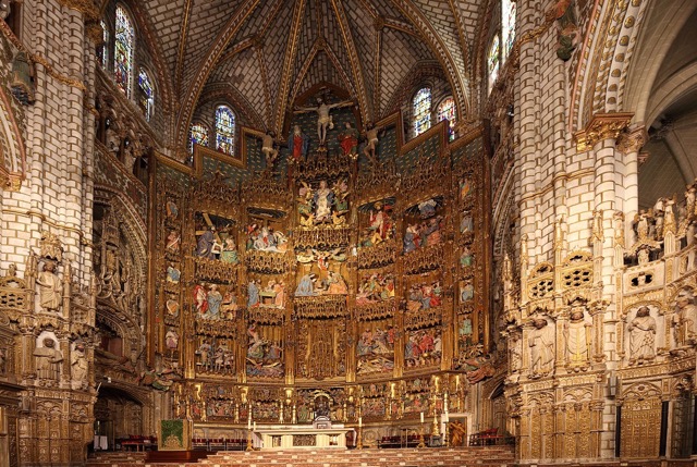 Catedral de Toledo, Spain - Large skylight cut high in the ambulatory behind the high altar